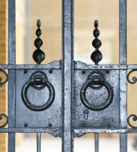 Wrought Iron Gates & Overthrow by Topp & Co