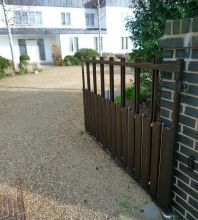 Wrought iron driveway gates by Topp & Co