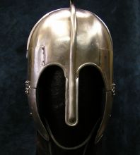 Wrought iron helmet by Heron Armoury